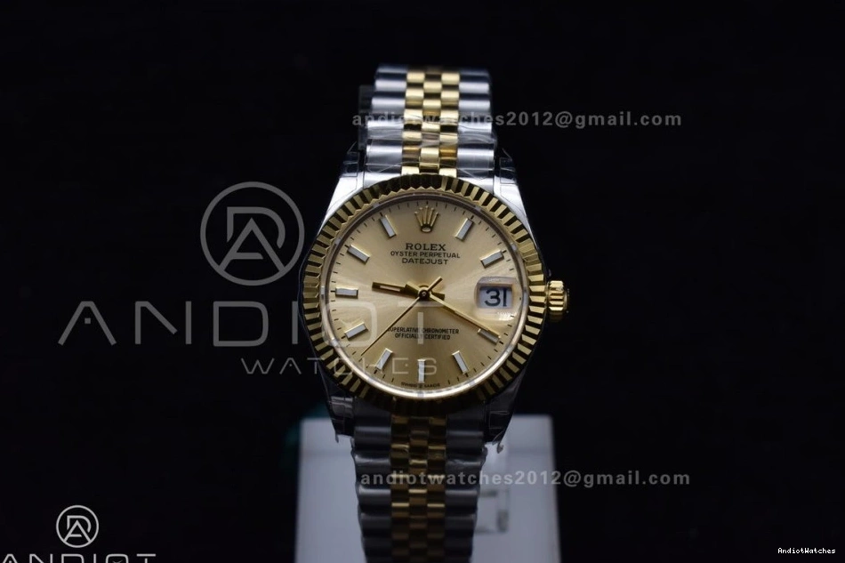 Stick 278273 GSF Steel 31 Bracelet 316L Breathable Gold President DateJust 549 On Dial Ladies YG Markers 0114